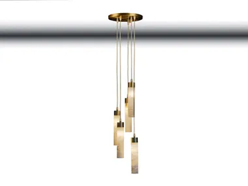 TUBE 2000/S5 - LED alabaster pendant lamp by Possoni Illuminazione - view 2